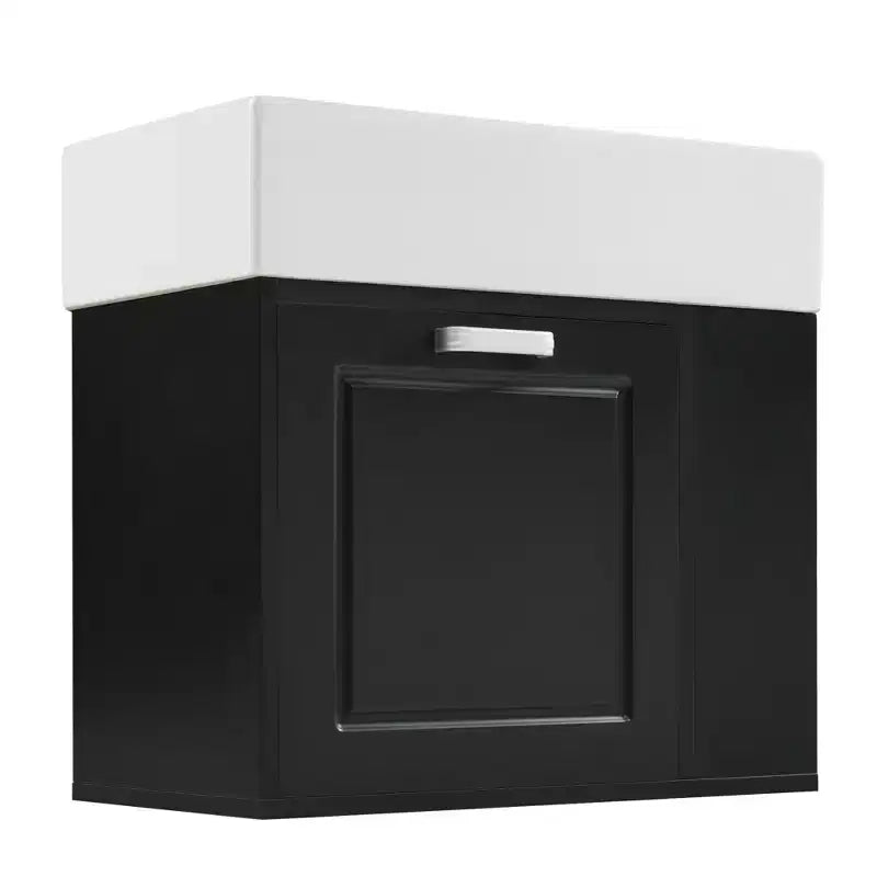 21.8 Wall Bathroom Cabinet with Sink, Bathroom storage Cabinet with Drawers, Single Sink Bathroom Vanity with Adjustable Shelf