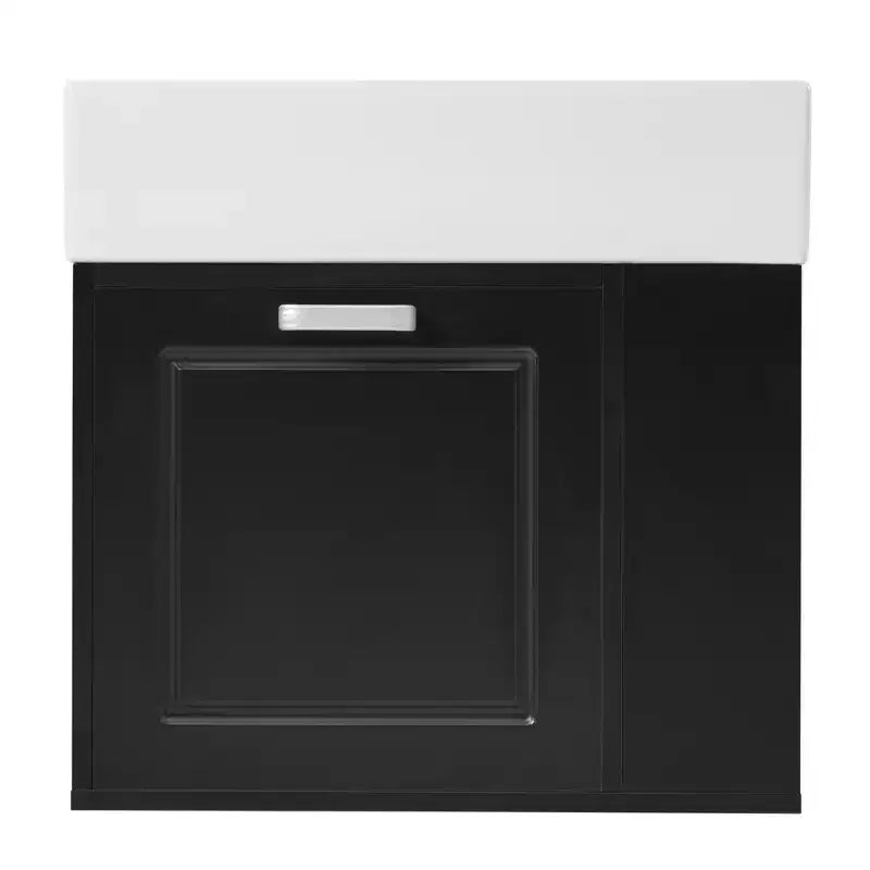 21.8 Wall Bathroom Cabinet with Sink, Bathroom storage Cabinet with Drawers, Single Sink Bathroom Vanity with Adjustable Shelf
