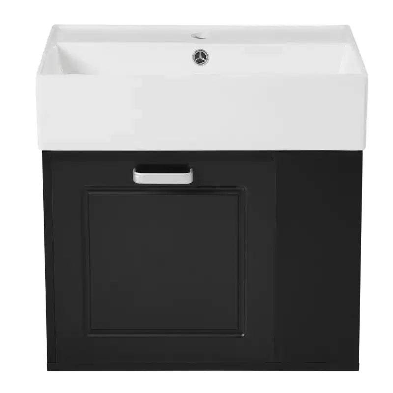 21.8 Wall Bathroom Cabinet with Sink, Bathroom storage Cabinet with Drawers, Single Sink Bathroom Vanity with Adjustable Shelf