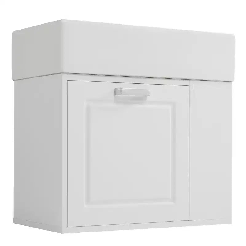21.8 Wall Bathroom Cabinet with Sink, Bathroom storage Cabinet with Drawers, Single Sink Bathroom Vanity with Adjustable Shelf