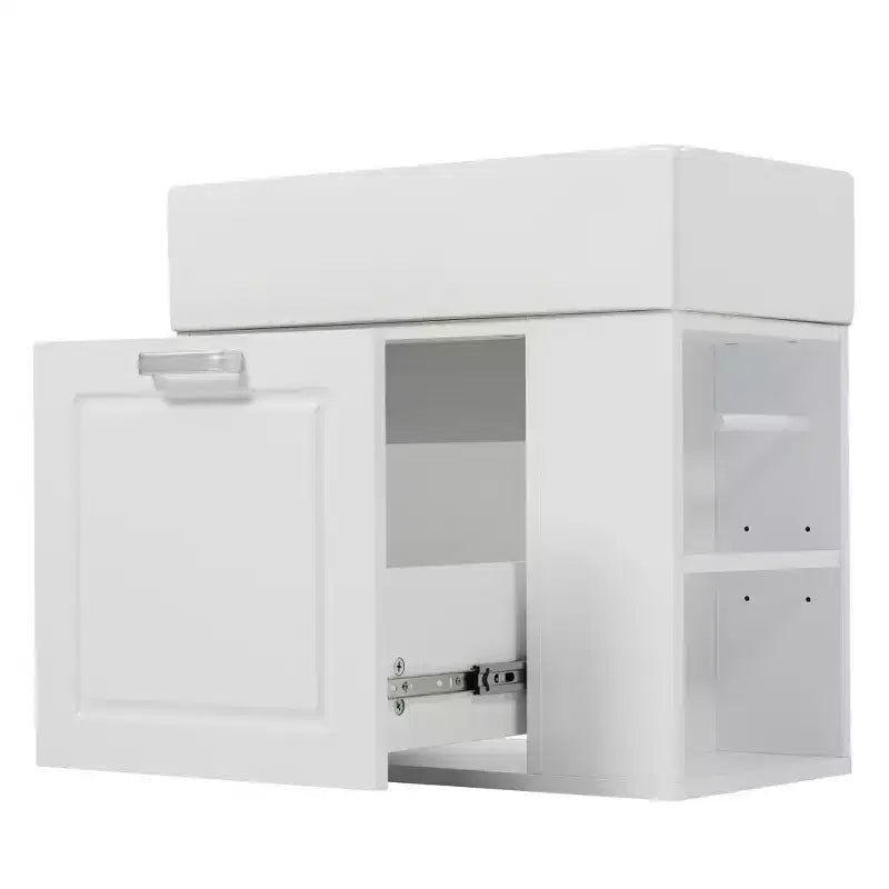 21.8 Wall Bathroom Cabinet with Sink, Bathroom storage Cabinet with Drawers, Single Sink Bathroom Vanity with Adjustable Shelf