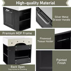 21.8 Wall Bathroom Cabinet with Sink, Bathroom storage Cabinet with Drawers, Single Sink Bathroom Vanity with Adjustable Shelf