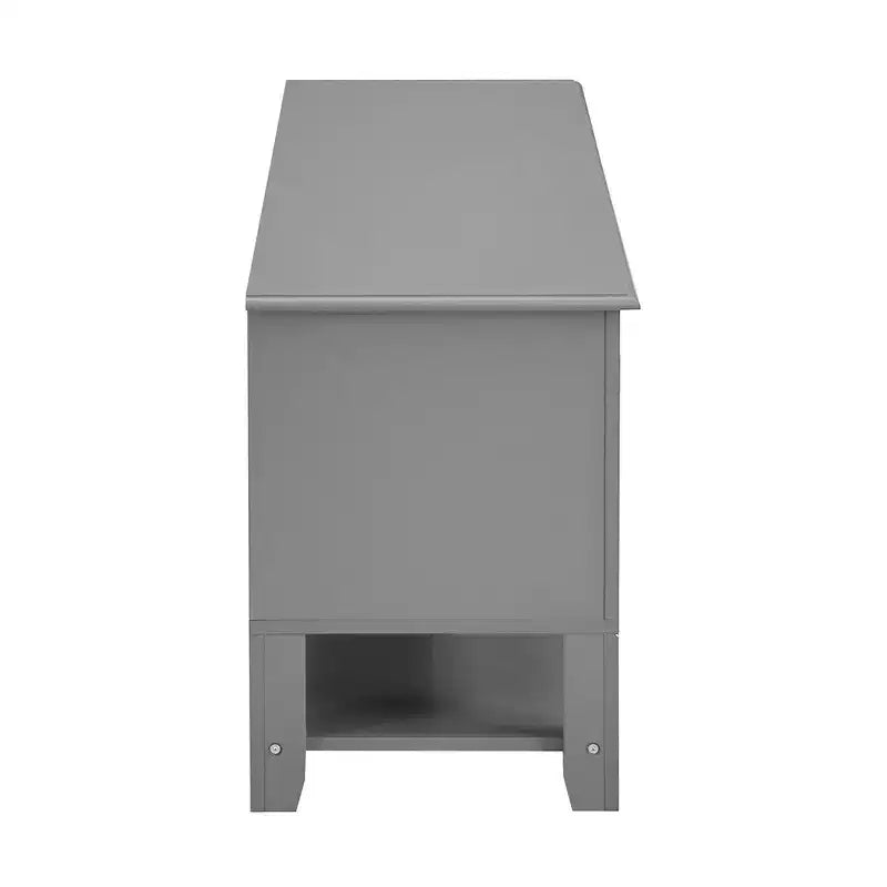 59" Modern TV Stand for 60" TVs – Grey MDF Media Console with Storage
