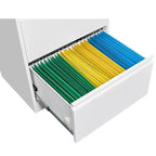 3-Drawer Lateral Metal File Cabinet with Lock – Heavy-Duty Carbon Steel, Office Storage