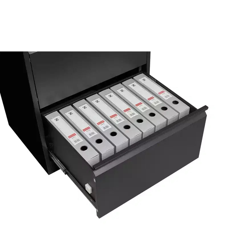 3-Drawer Lateral Metal File Cabinet with Lock – Heavy-Duty Carbon Steel, Office Storage