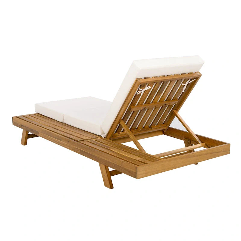 Christopher Knight Home - Michael, set di 2 chaise longue da esterno in acacia