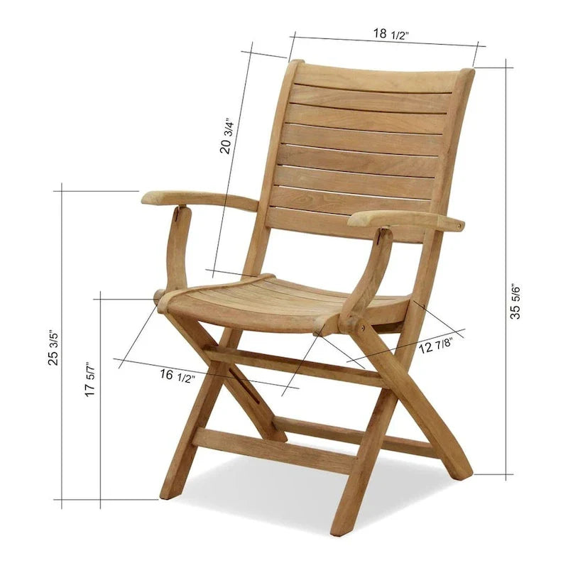 Amazonia Teak Sessa Set da Pranzo Estensibile da Esterno, 13 Pezzi - 13 Pezzi