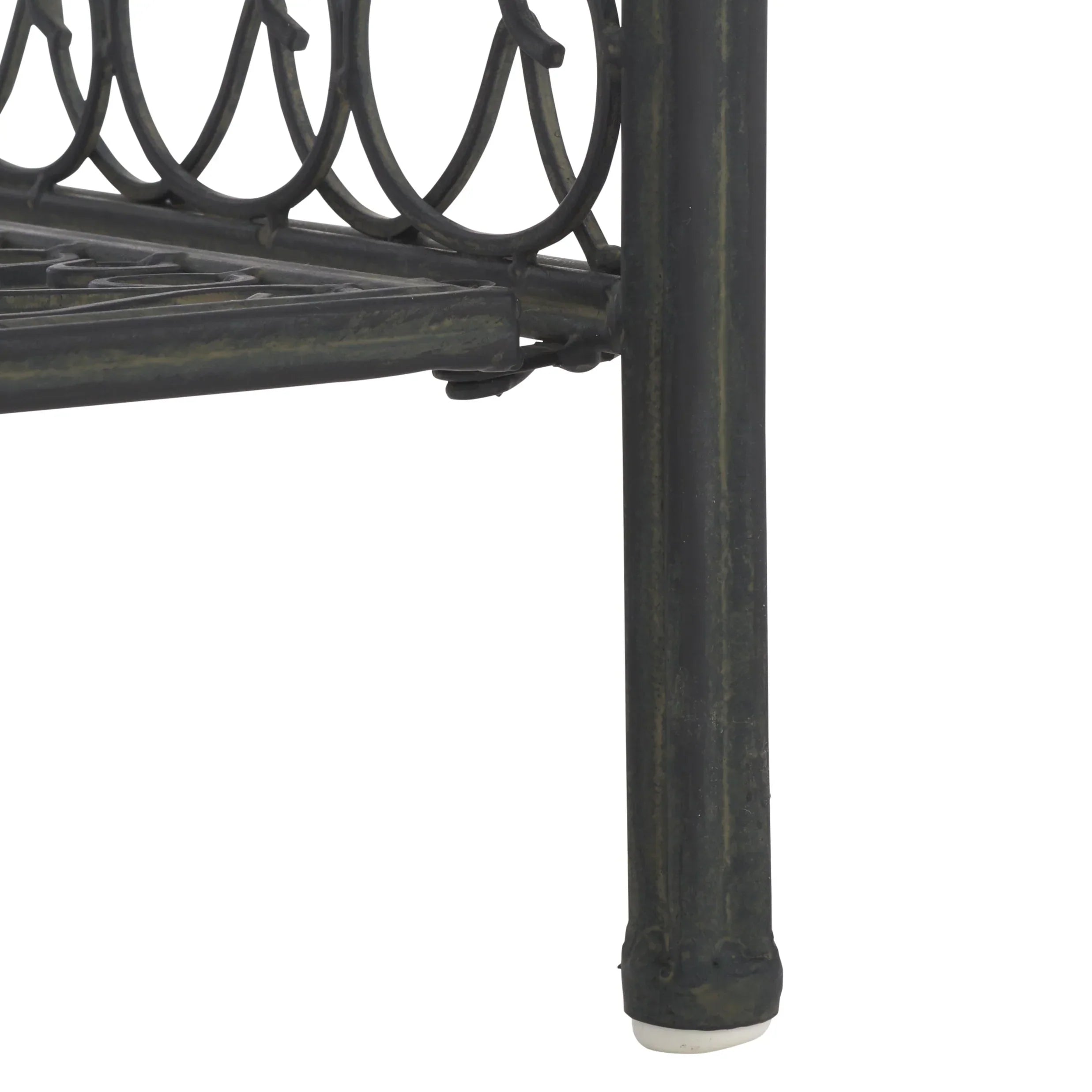 SAFAVIEH Bryn Scaffale da panettiere da esterno a 4 ripiani in ferro battuto vittoriano - 25 pollici L x 15 pollici P x 63 pollici H - 25 L x 15 P x 63 H
