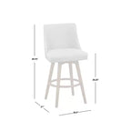 Lifestorey 3pc Derby Counter Height Dining Set Walnut/Gray: Rubberwood, Upholstered Stools, Foam Padding