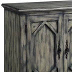 Decorative Storage Cabinet Rustic Gray