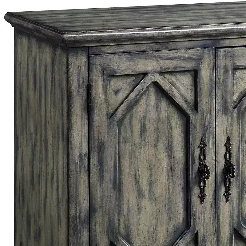 Decorative Storage Cabinet Rustic Gray