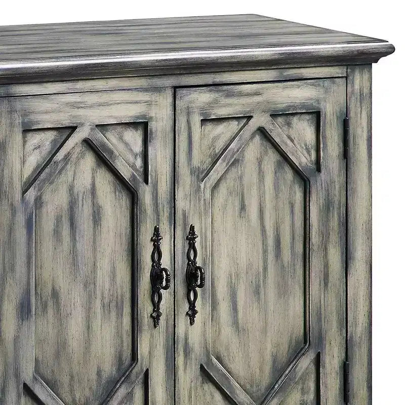 Decorative Storage Cabinet Rustic Gray