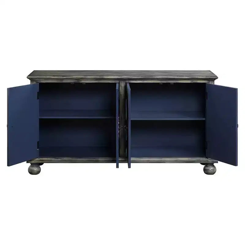 Decorative Storage Cabinet Rustic Gray