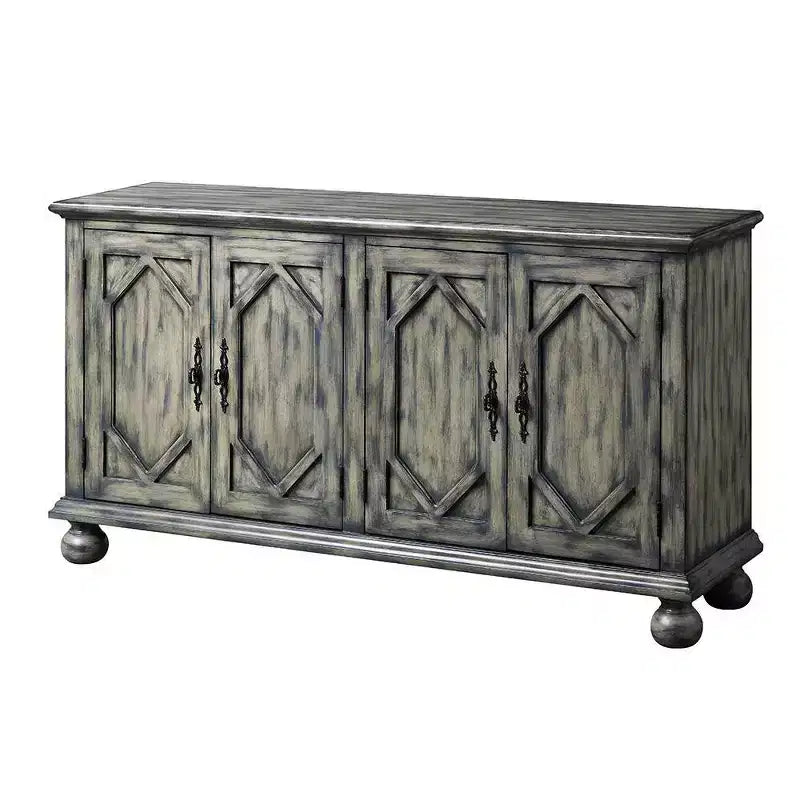 Decorative Storage Cabinet Rustic Gray