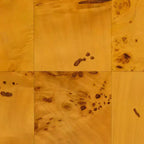 Real Burl Wood Storage Cabinet – Light Mappa Burl, Fully Assembled, 2 Shelves