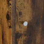 2-Door Storage Cabinet with Shelf – Barnwood Finish, Magnetic Latches