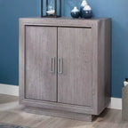 2-Door Office Base Cabinet with Adjustable Shelf – Ashen Oak Finish