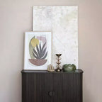 28.5" Tall 2-Door Storage Cabinet – Rubberwood & MDF, No Assembly