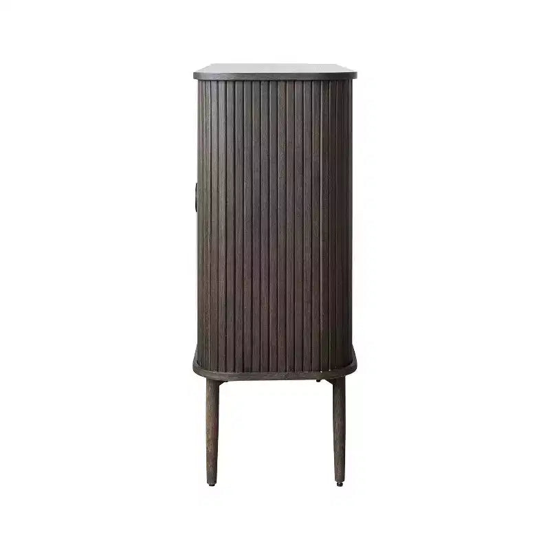 28.5" Tall 2-Door Storage Cabinet – Rubberwood & MDF, No Assembly