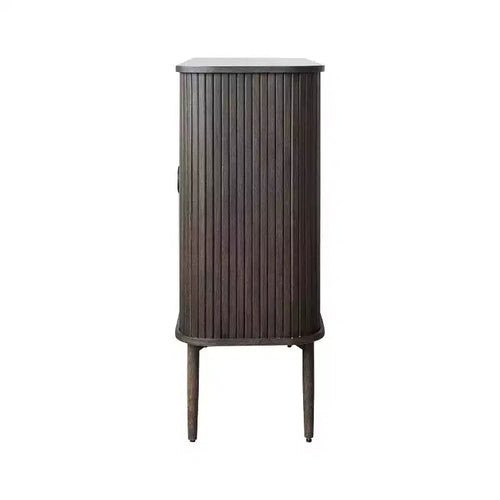 28.5" Tall 2-Door Storage Cabinet – Rubberwood & MDF, No Assembly