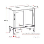 Low Storage Cabinet White