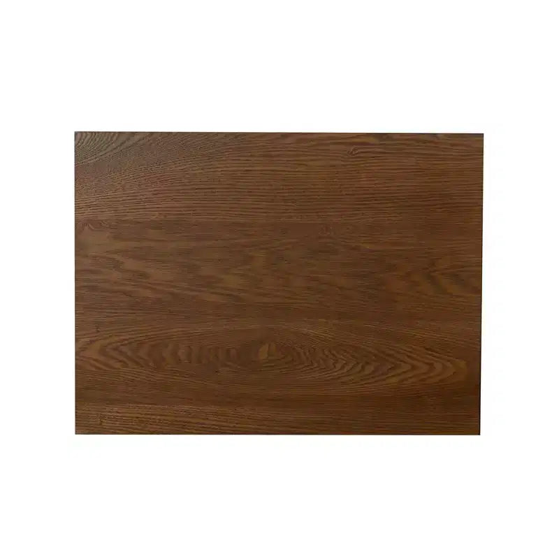 Small Cabinet with Tempered Glass Door – Brown, 3 Shelves, 20" Wide