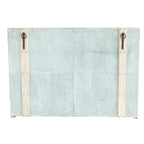 40" Tall 4-Door Decorative Storage Cabinet – Reclaimed Wood & Glass