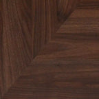 Mid-Century Modern Shoe Cabinet – Walnut Brown & Gold, 6 Shelves, 18 Pairs
