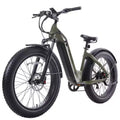 GOTRAX Bici Ibrida Elettrica 26" con Pneumatici Fat, Telaio a Scavalco, per Adulti - Verde