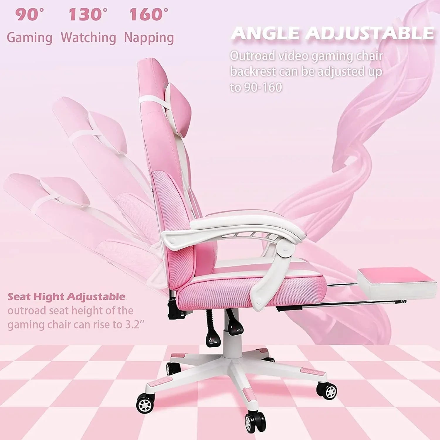 Sedia da gaming BOSSIN Racing Style, sedia da gamer per persone robuste fino a 136 kg, sedia da computer con schienale alto