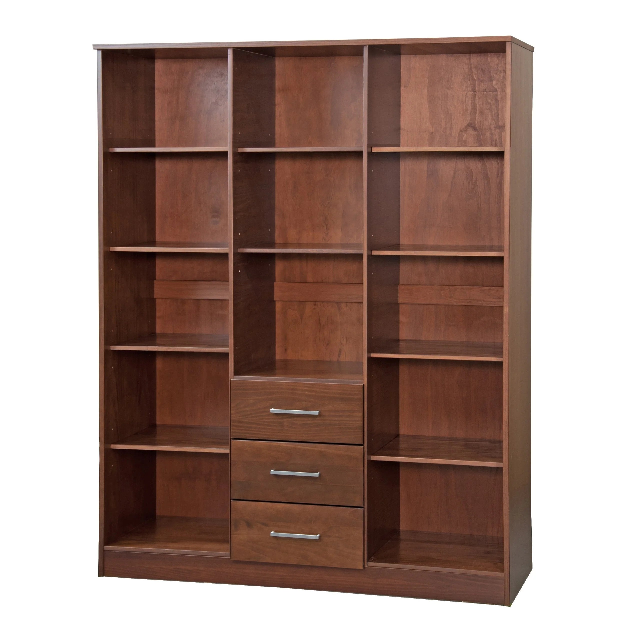 Palace Imports Armadio a 3 ante Cosmo 100% legno massello con ante in legno massello o a specchio