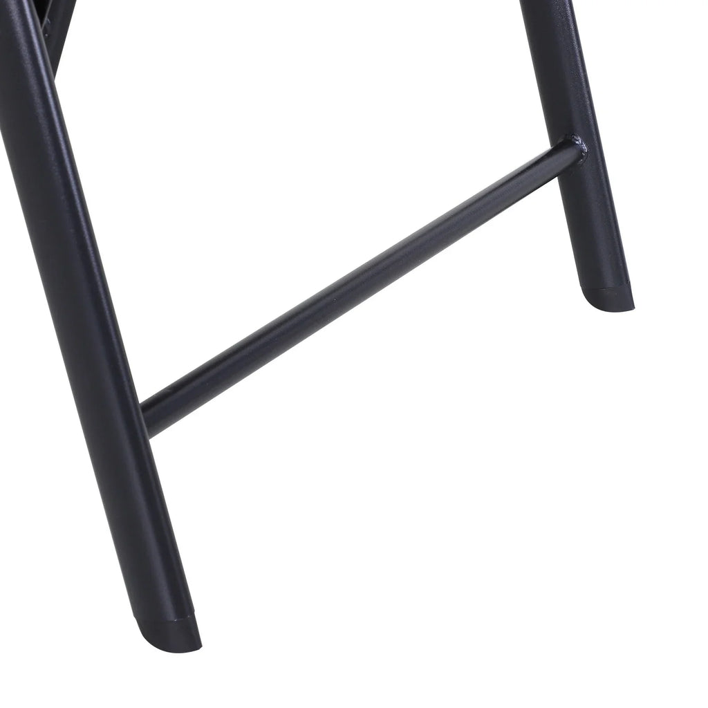 Set di 4 sedie pieghevoli Outsunny per patio, dal design semplice ed elegante, comode per terrazza, giardino, cortile e viaggio