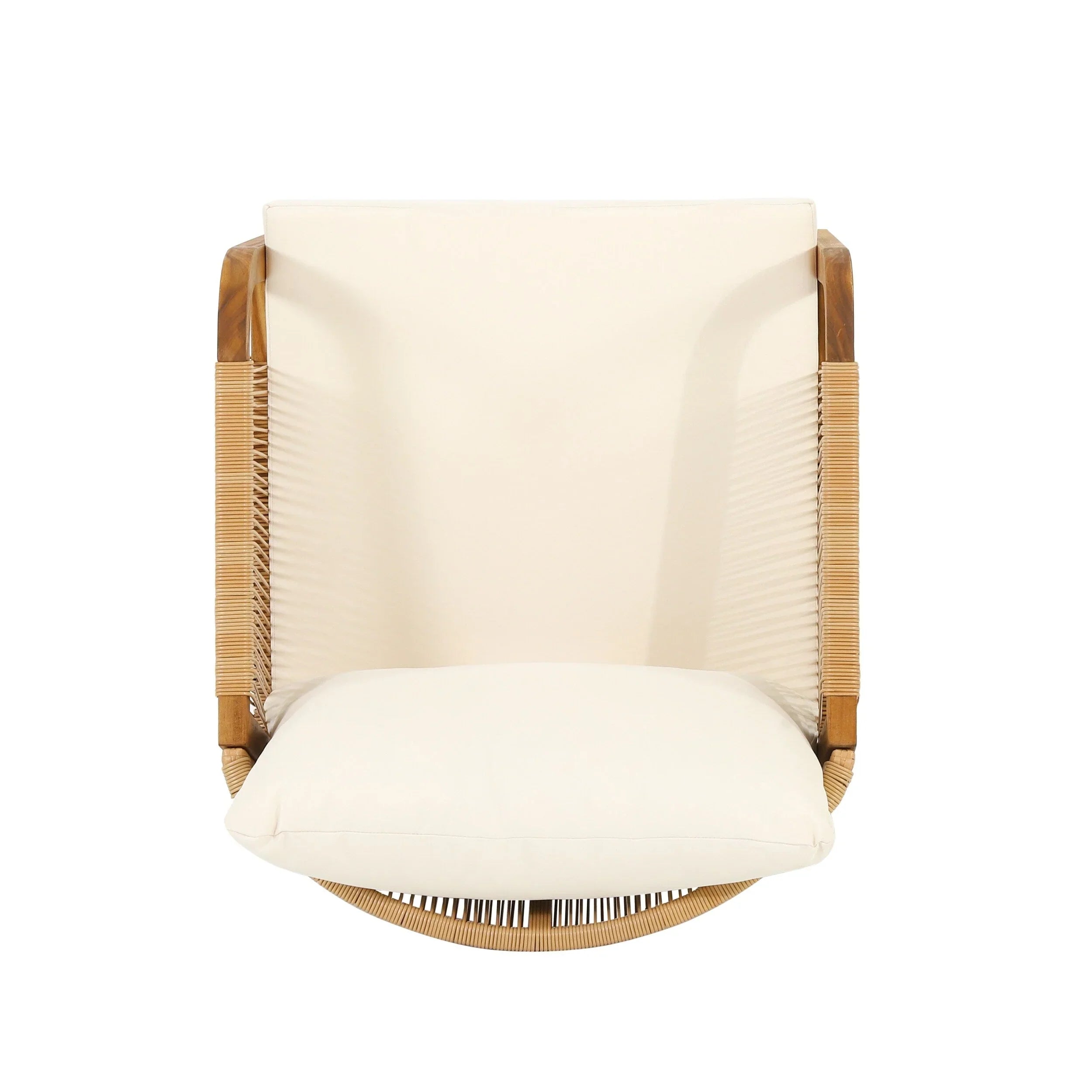 Set di poltrone da esterno Jabe in legno di acacia e vimini di Christopher Knight Home