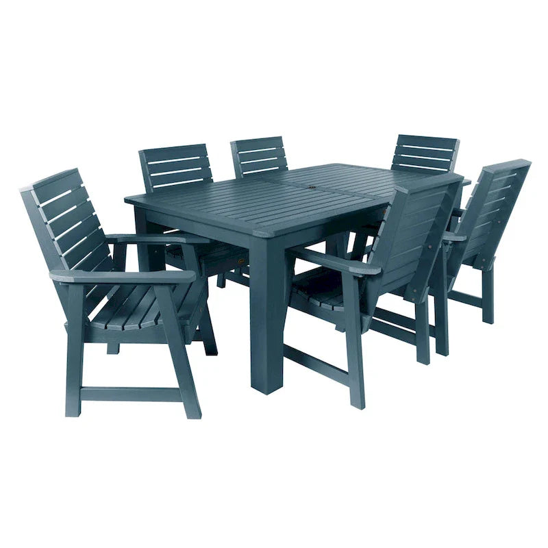 HIGHWOOD PROFESSIONAL Set da pranzo da esterno 7 pezzi 42x72