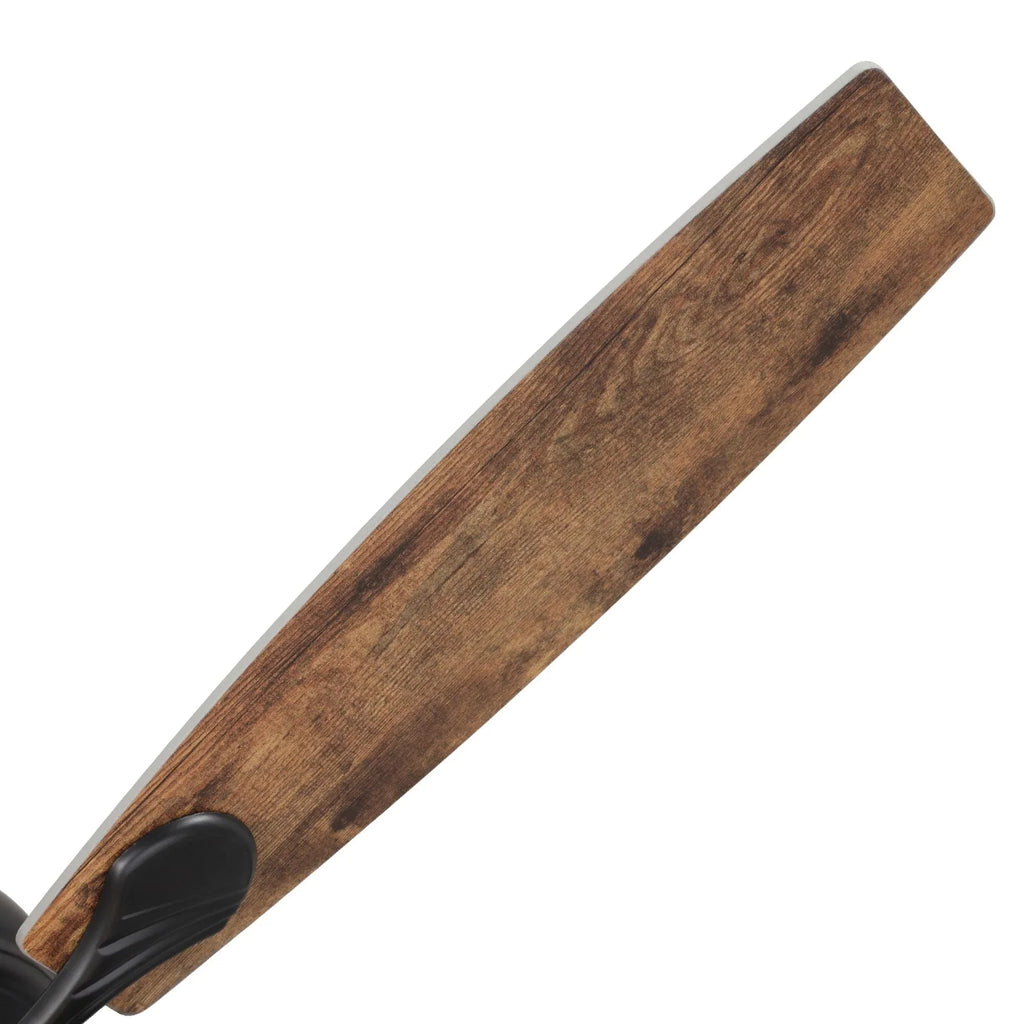 Ventilatore da soffitto da 52 pollici Farmhouse Driftwood a 5 pale, nero, con gabbia, con telecomando