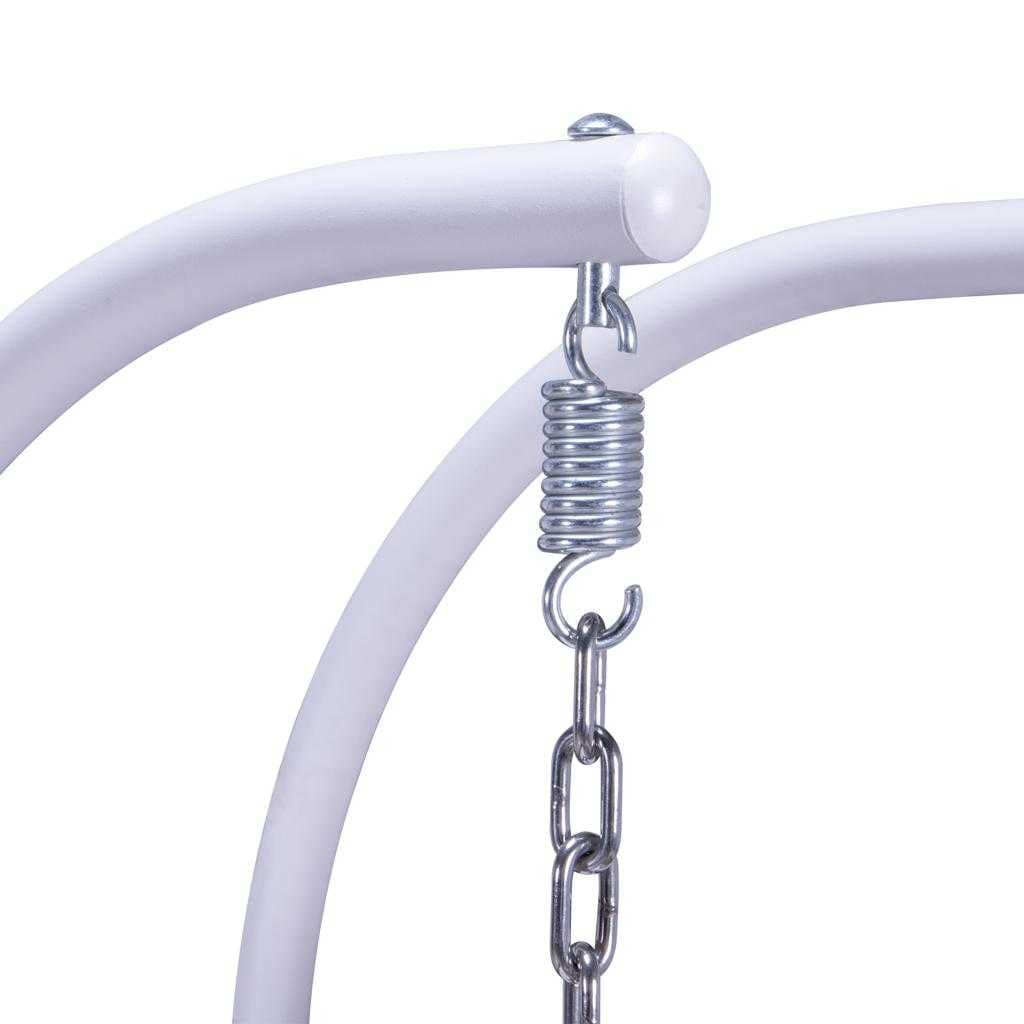 LeisureMod Sedia a Uovo Sospesa per 2 Persone con Supporto - Dondolo Pensile per Esterni/Interni in Rattan Intrecciato con Cuscini