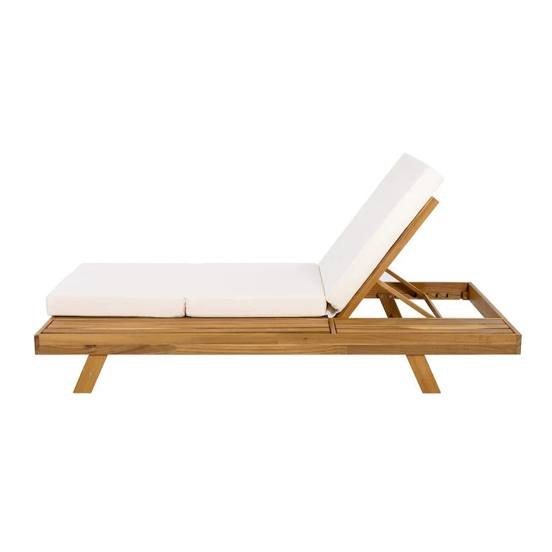 Christopher Knight Home - Michael, set di 2 chaise longue da esterno in acacia