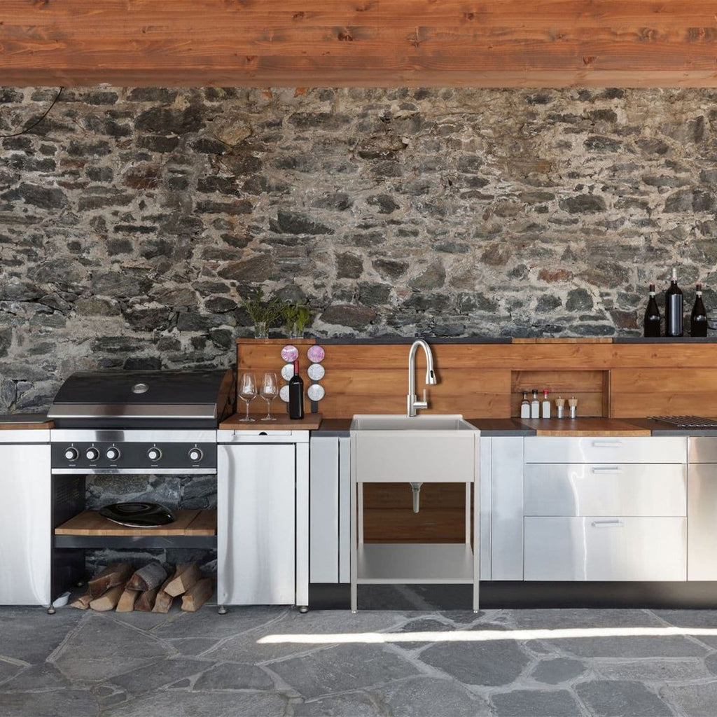 Lavello per bucato e supporto Transolid EWS-2422S in acciaio inossidabile, 24" L x 22" P x 35" A - 24" x 22"