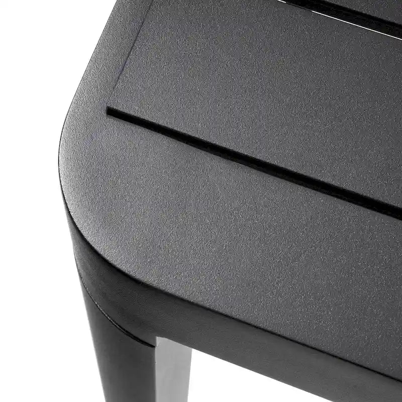 Set da Pranzo da Esterno a 5/7 Pezzi per Patio con Sedie Impilabili in Alluminio e Tavolo Allungabile