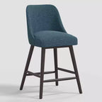27 Geller Counter Height Barstool with Footrest in Textured Linen - Threshold