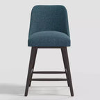 27 Geller Counter Height Barstool with Footrest in Textured Linen - Threshold