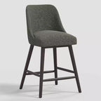 27 Geller Counter Height Barstool with Footrest in Textured Linen - Threshold