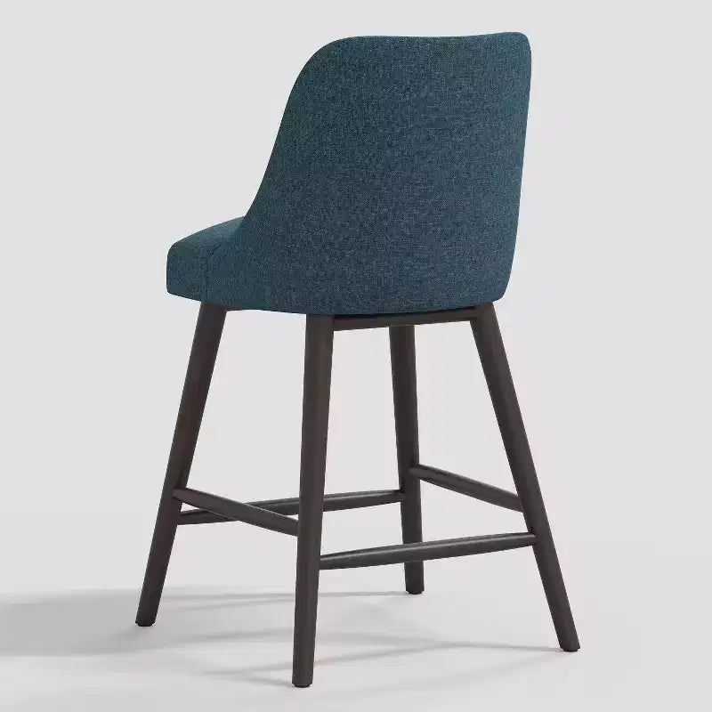 27 Geller Counter Height Barstool with Footrest in Textured Linen - Threshold