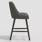 27 Geller Counter Height Barstool with Footrest in Textured Linen - Threshold