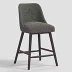 27 Geller Counter Height Barstool with Footrest in Textured Linen - Threshold
