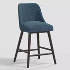 27 Geller Counter Height Barstool with Footrest in Textured Linen - Threshold