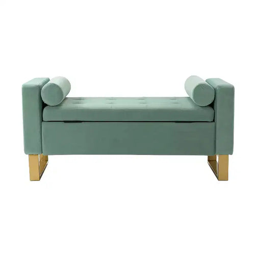 Rita 50.4 Wide Storage Bench| ART OF LIVING DESIGNS-SAGE