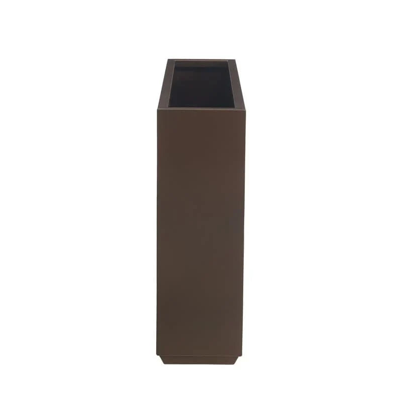 Vaso/fioriera metallica pesante per piante da esterno, fioriera in metallo lunga e alta 38Lx10Px30A pollici - 38x30x10