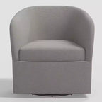 Rhea Swivel Chair in Linen - Threshold