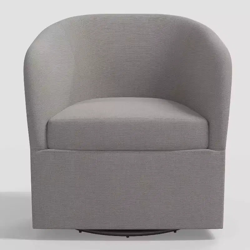 Rhea Swivel Chair in Linen - Threshold